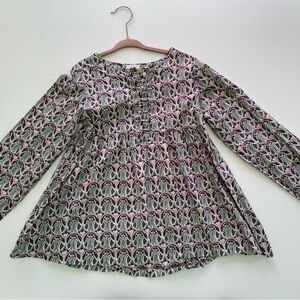 Bacardi Stylish Kids Patterned Long Sleeve Top size 10